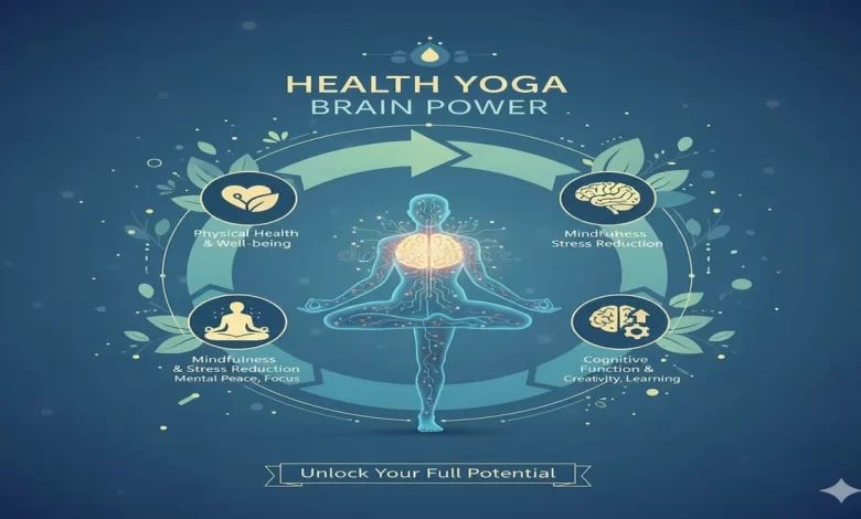 connection between health yoga and brain power