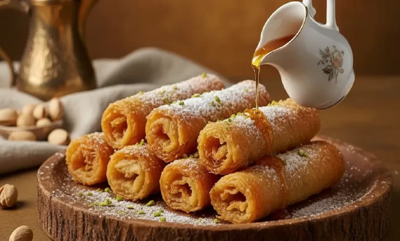 delicious Kunafa Roll recipe